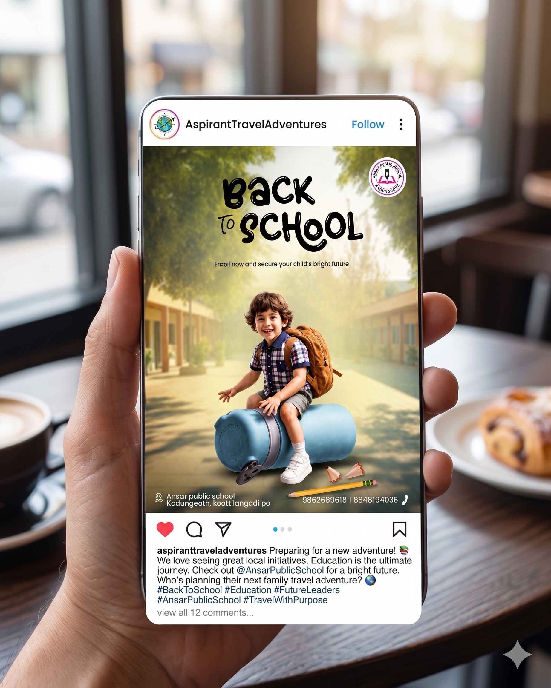 Admissions Open Premium School Poster Campaign